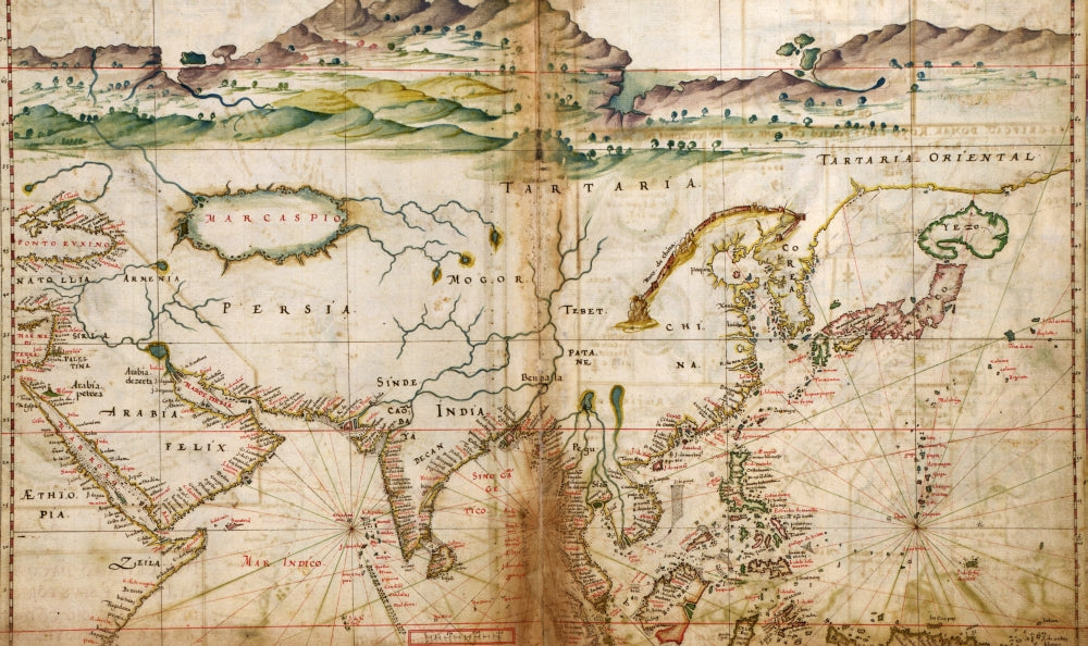 Asia - 1630 Poster Print showcasing historical imagery.