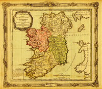 Ireland in Ecclesiastical Divisions 1766 Poster Print.