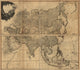 Asia and Its Islands Map Poster Print showcasing detailed cartography.