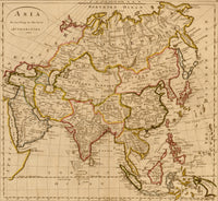 Asia 1814 Art Poster Print showcasing Asian landscapes and culture.