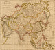 Asia 1814 Art Poster Print showcasing Asian landscapes and culture.