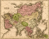 Asia 1835 Poster Print depicting historical artwork
