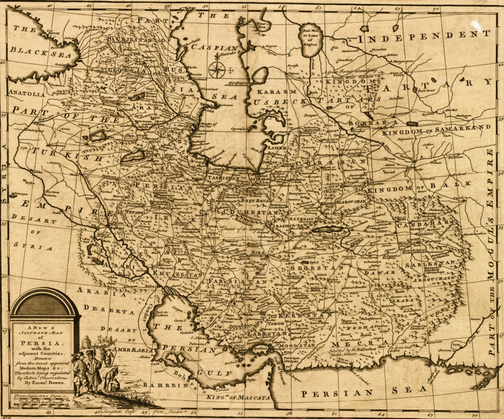 Persia - Iran - 1767 Poster Print showcasing historical art.