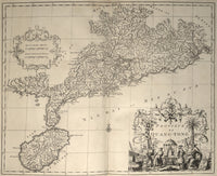 Nouvel Atlas de la Chine historical map poster print featuring detailed maps.