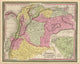 Venexuela, New Grenada & Ecuador 1849 Historical Map Poster Print