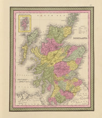Scotland 1849 Poster Print showcasing beautiful landscapes