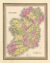 Ireland 1849 Historical Poster Print on premium paper.