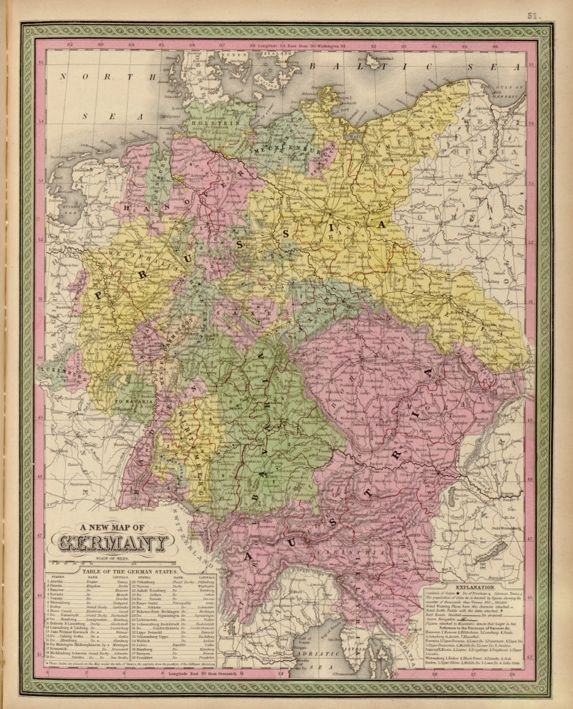 Germany 1849 Historical Poster Print showcasing 19th-century imagery