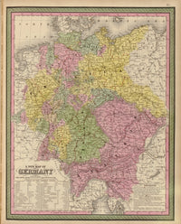 Germany 1849 Historical Poster Print showcasing 19th-century imagery