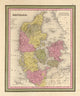 Denmark 1849 Historical Poster Print showcasing Danish culture.