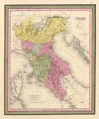 Italy 1849 Vintage Poster Print showcasing historical artwork