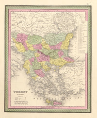 Turkey 1849 Vintage Poster Print showcasing historical art.