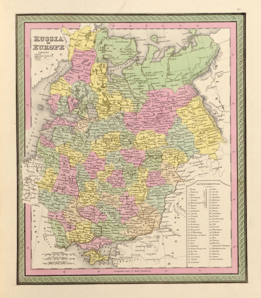 Russia in Europe 1849 Poster Print showcasing historical artwork.