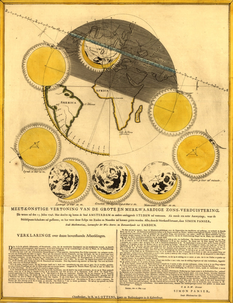Great Solar Eclipse Poster Print capturing a stunning celestial event.