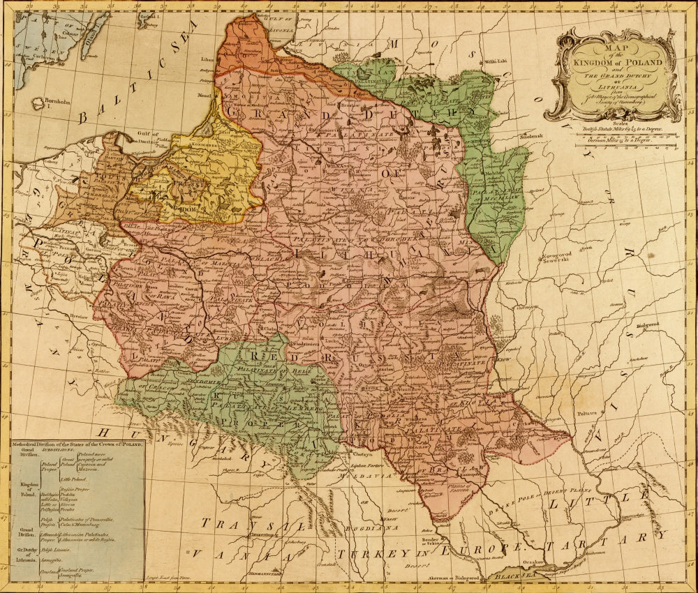 Kingdom of Poland & The Grand Duchy of Lithuania 1777 Poster Print