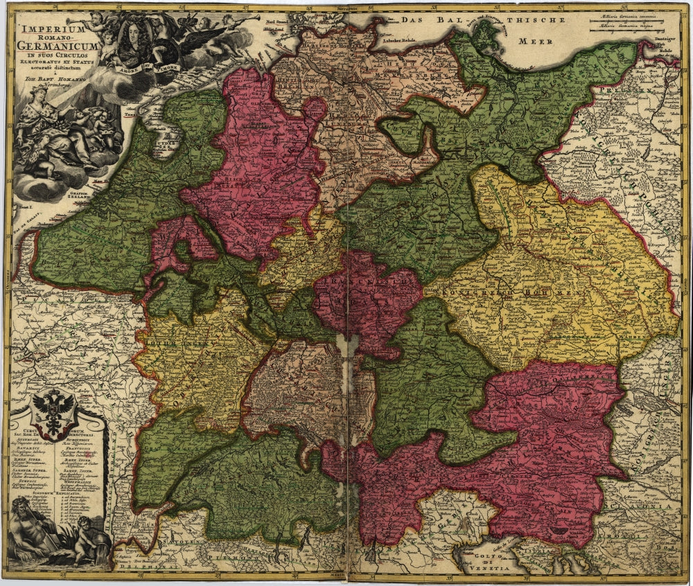 Imperial Roman Germany 1700s Poster Print showcasing historical art