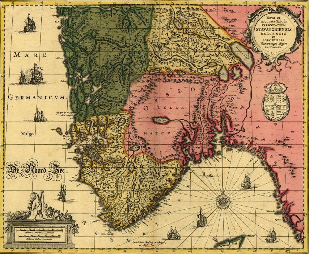 Nova et Accurata Tabula Episcopatvvm Stavangeriensis Poster Print
