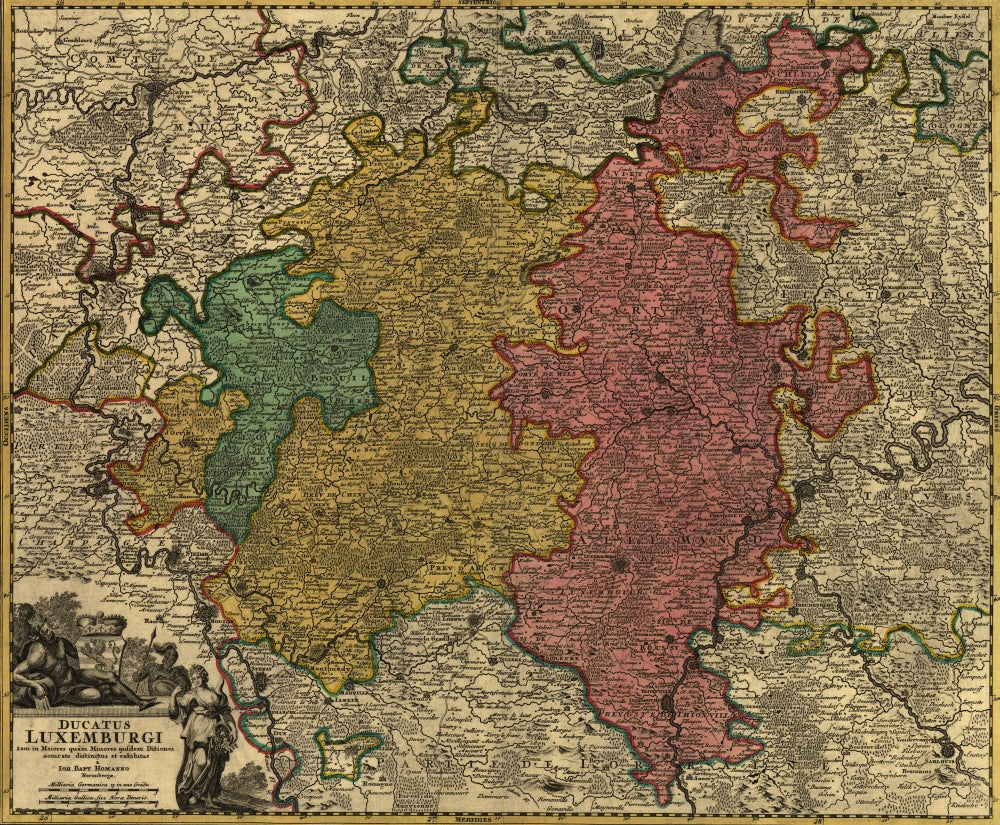 The Ducky of Luxemburg 1700's poster print showcasing historical art.