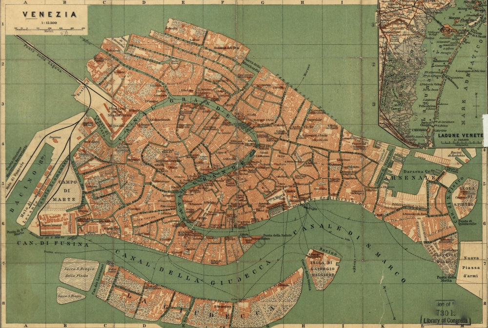 Venice - Venezia 1886 Poster Print showcasing the charm of Venice, Italy.