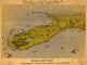 Vintage map of Florida showing towns, roads, and rivers poster print.