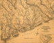 Georgetown to Savannah Coastal Area Map Poster Print