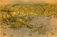 Gulf Coast View Map Poster showcasing the Mississippi River delta with detailed geography.