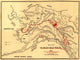 Alaskan Gold Fields 1897 poster print showcasing the gold rush era.