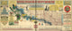 Custer Battlefield Highway scenic map poster print showcasing stunning landscapes.