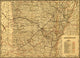 Indexed Township and County Map Poster Print showcasing relief and drainage details.