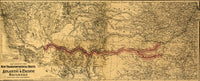 Atlantic and Great Western Railway 1866 Historical Poster Print