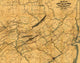 1856 Canals and Railroads Map Poster Print showcasing coal transportation routes.