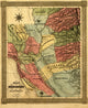 California Mining District 1851 Poster Print showcasing vintage mining imagery.