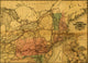 Eastern Railroad 1859 Northeastern States Poster Print