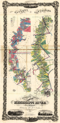 Mississippi Rover from Natchez to New Orleans 1858 Poster Print