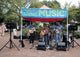 Country & Western Music Performers Singing in an Open Air Market Poster Print