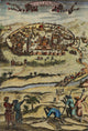 Antique Map of Jerusalem Poster Print showcasing intricate details