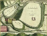 Antique Map of Jerusalem Color Poster Print