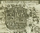 Antique Map of Jerusalem Black and White Poster Print