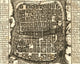 Antique Map of Jerusalem in sepia tones poster print