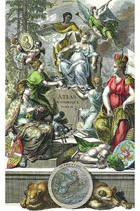 Atlas Historique Maps Poster Print showcasing detailed historical cartography.