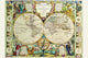 World Map Poster Print by Jean Baptiste Nolin, historical cartography art