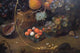 Melons, Berries, Grapes, Wheat Still Life Poster Print by Jan Mortel.
