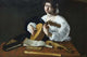 The Lute Player Poster Print by Caravaggio, vintage art reproduction.