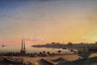 Stage Fort across Gloucester Harbor Poster Print by Fitz Henry Lane