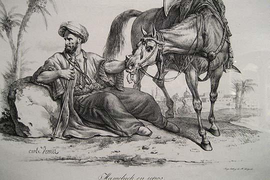 Mamluk Resting Vintage Art Print by Carle Vernet