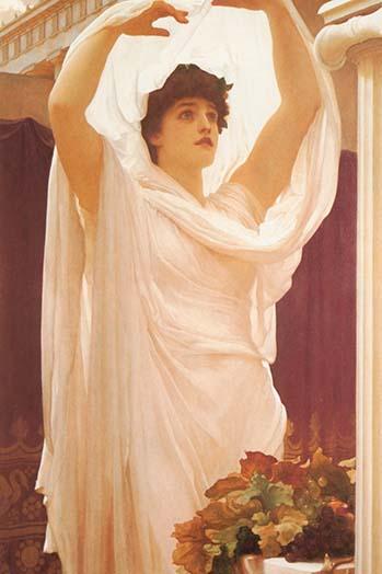 Invocation Vintage Art Poster Print by Frederick Leighton