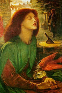 Beata Beatrix Poster Print by Dante Gabriel Rossetti showcasing a beautiful depiction of Beatrice.