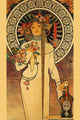 Trappistine Liquors vintage art print by Alphonse Mucha