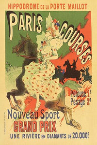 Paris Grand Prix Racing Poster Print by Alphonse Mucha