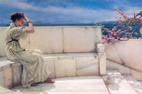 Expectations vintage art reproduction poster print by Lawrence Alma-Tadema